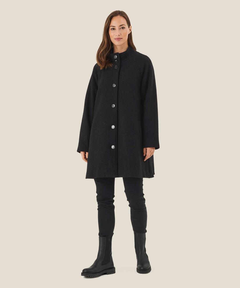 Teresa Wool Coat, Black