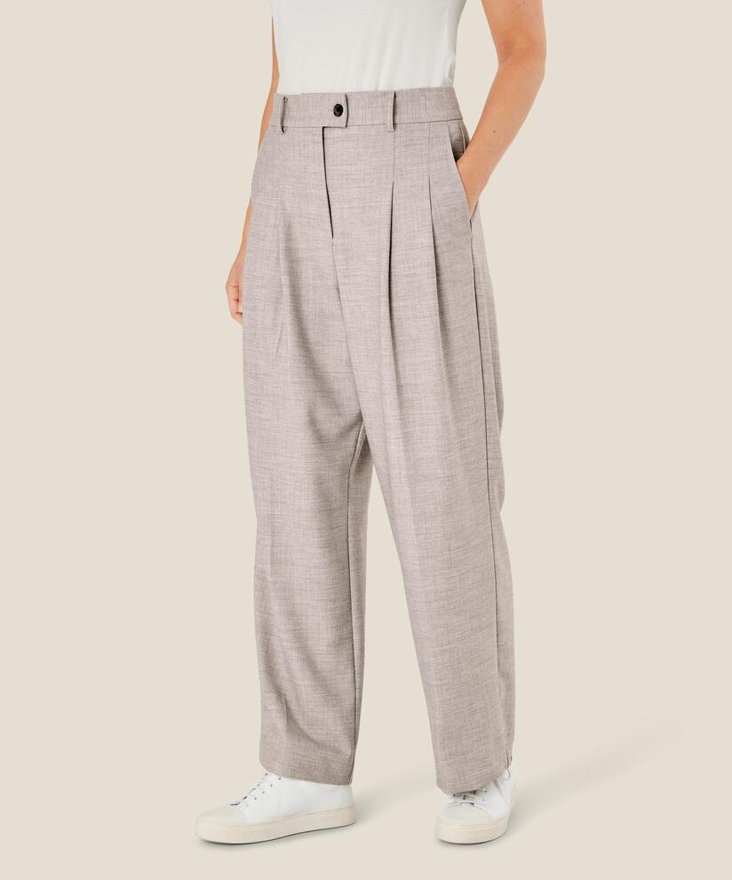 Perlias Trousers, L. Grey mel.