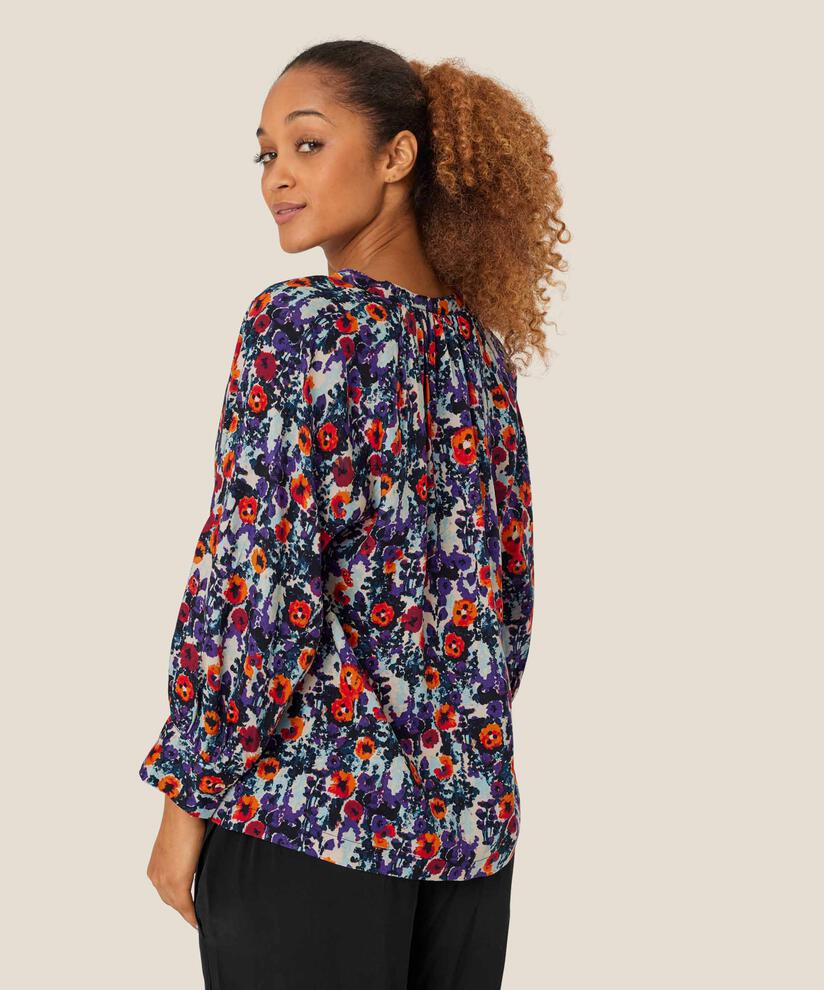Delhia Blouse, Meadow Violet