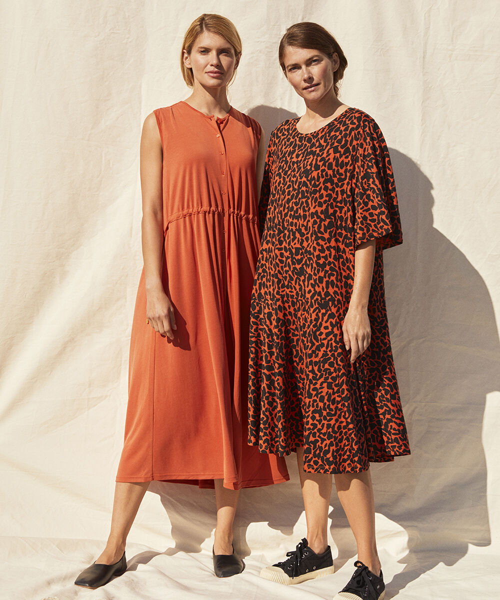 NESSANA DRESS, Burnt Ochre