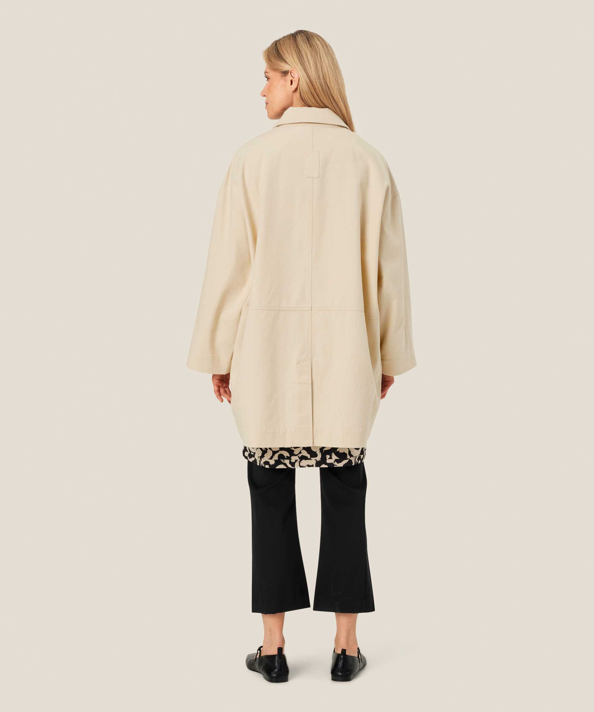 Teddie Coat, Oyster White