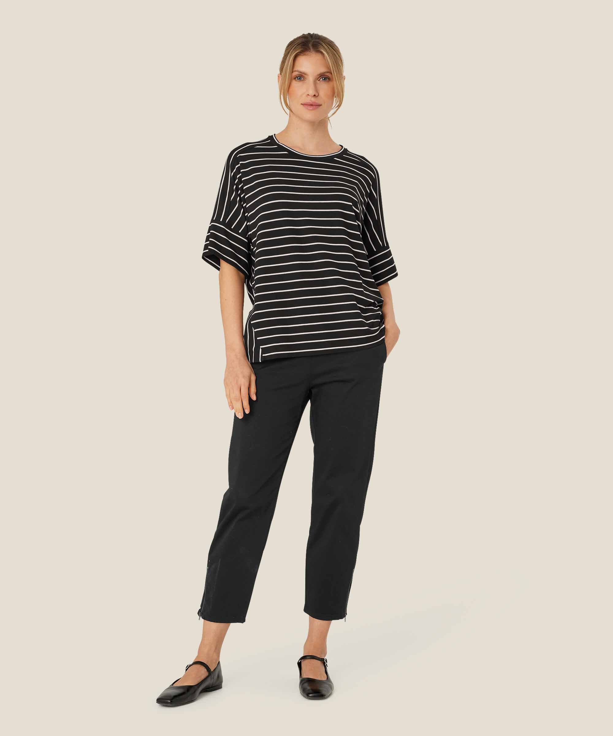 Birgitt JERSEY Top, Black