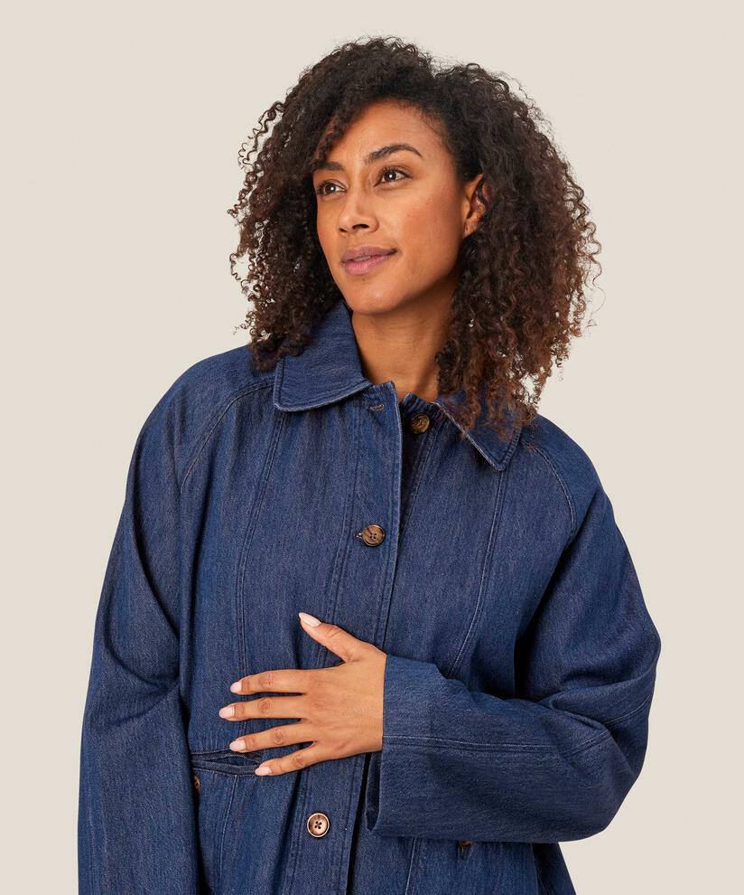 Tam Denim Coat, Dark Denim