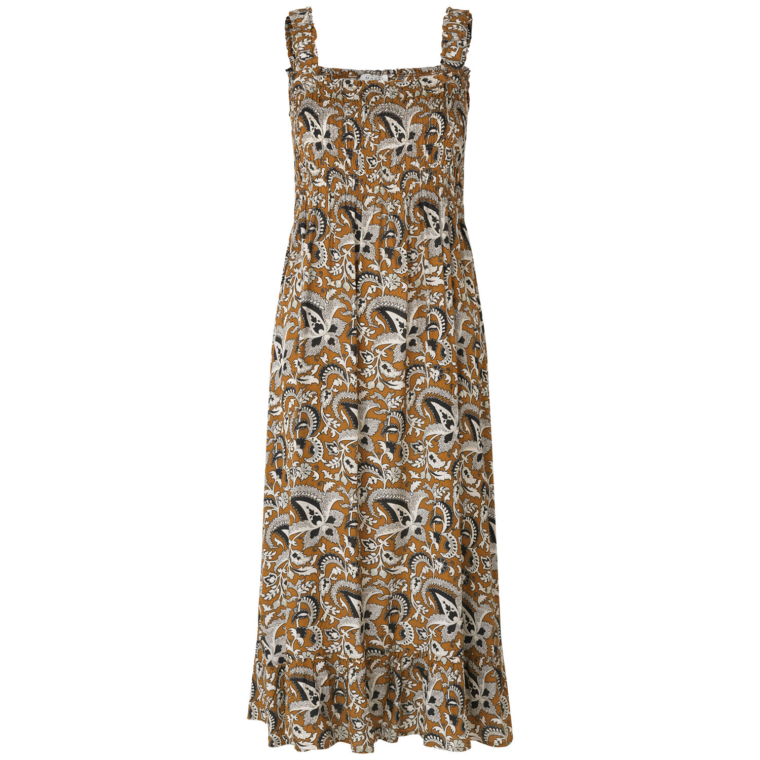 NISENI DRESS, Bronze Brown