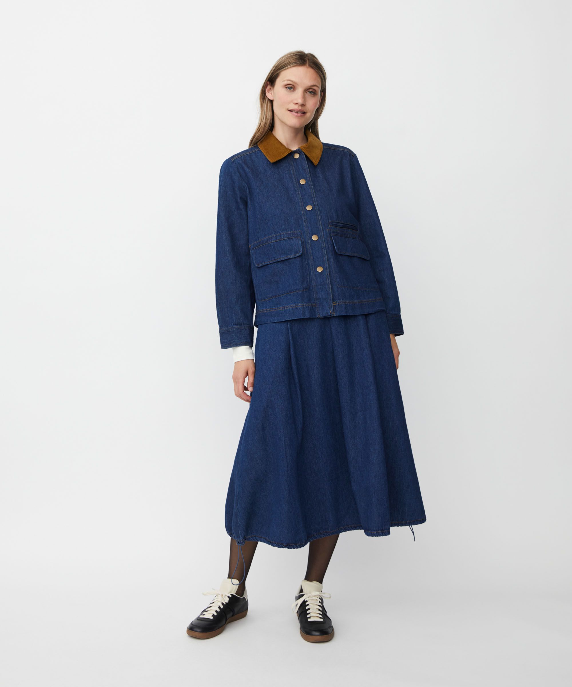 Julemi Denim Jacket, Dark Denim