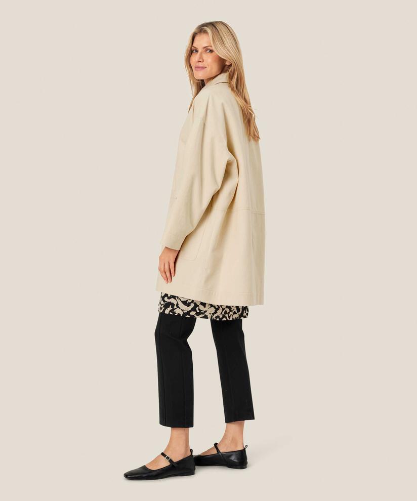 Teddie Coat, Oyster White
