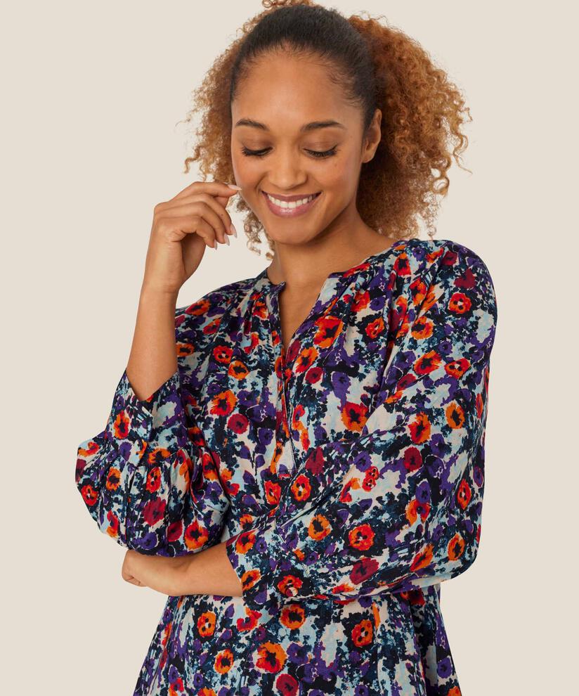 Delhia Blouse, Meadow Violet
