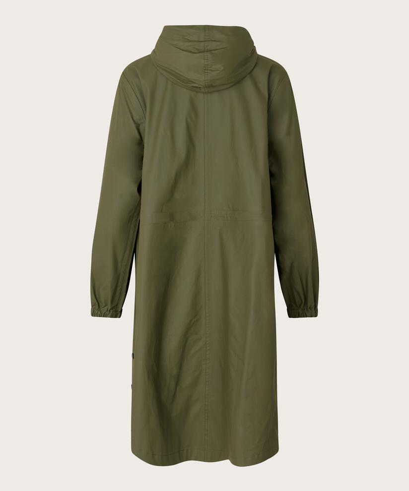 Terenna Rain Coat, Olive Night