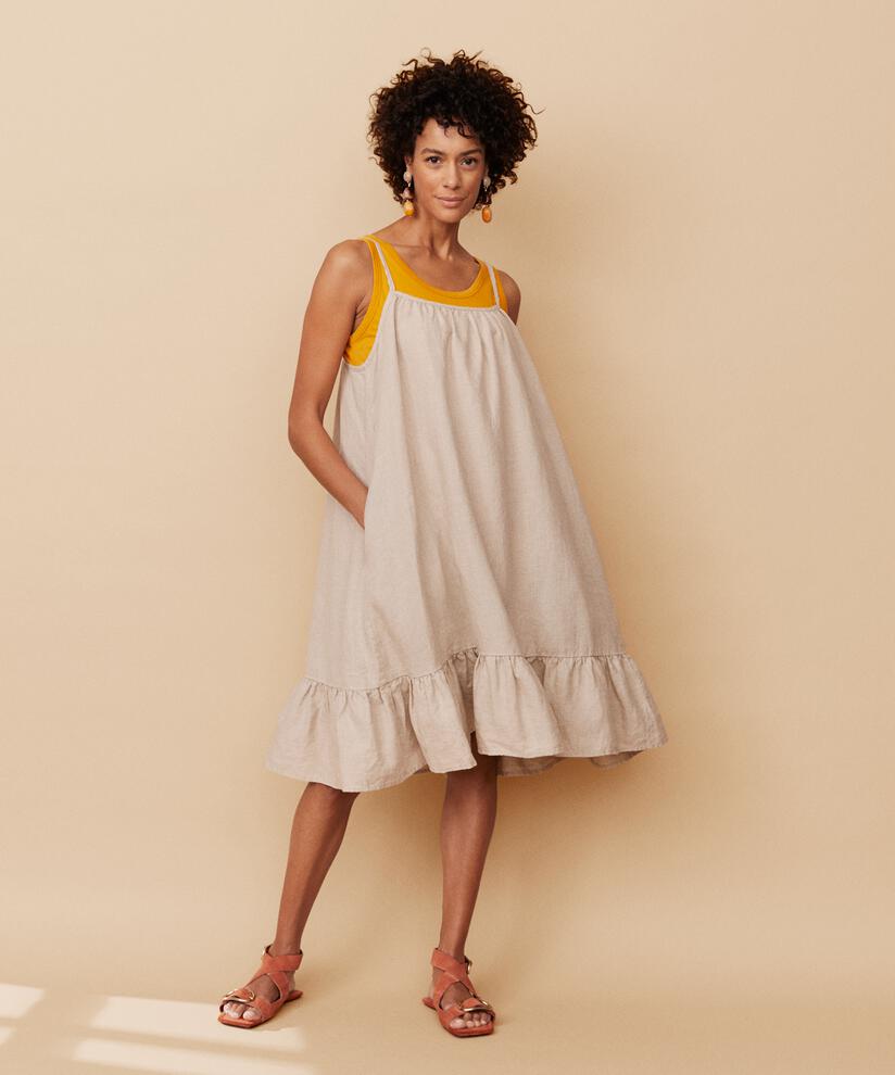 Oriel Dress, Natural