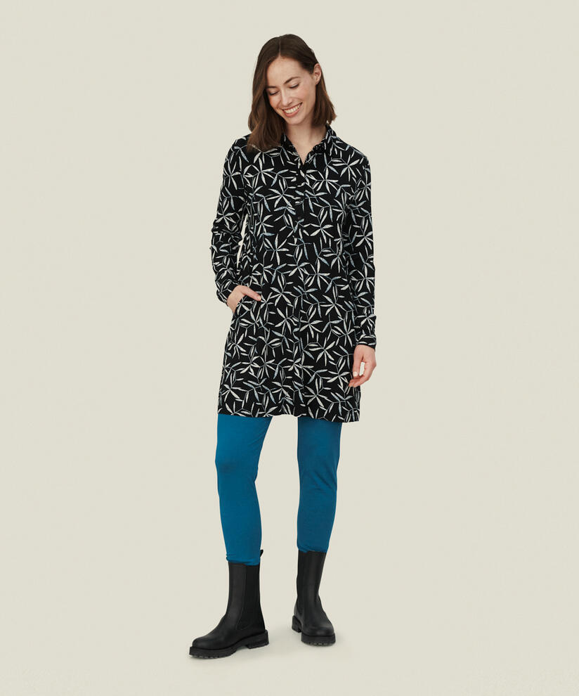 GIZELLE JERSEY TUNIC, Black