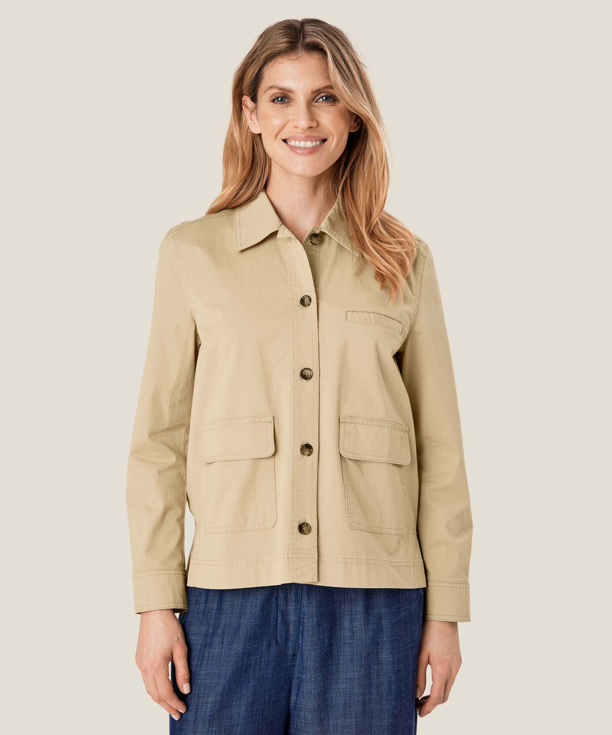 Janila Jacket, Pale Khaki