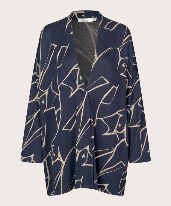 Ilkal JERSEY Cardigan, Navy Blazer