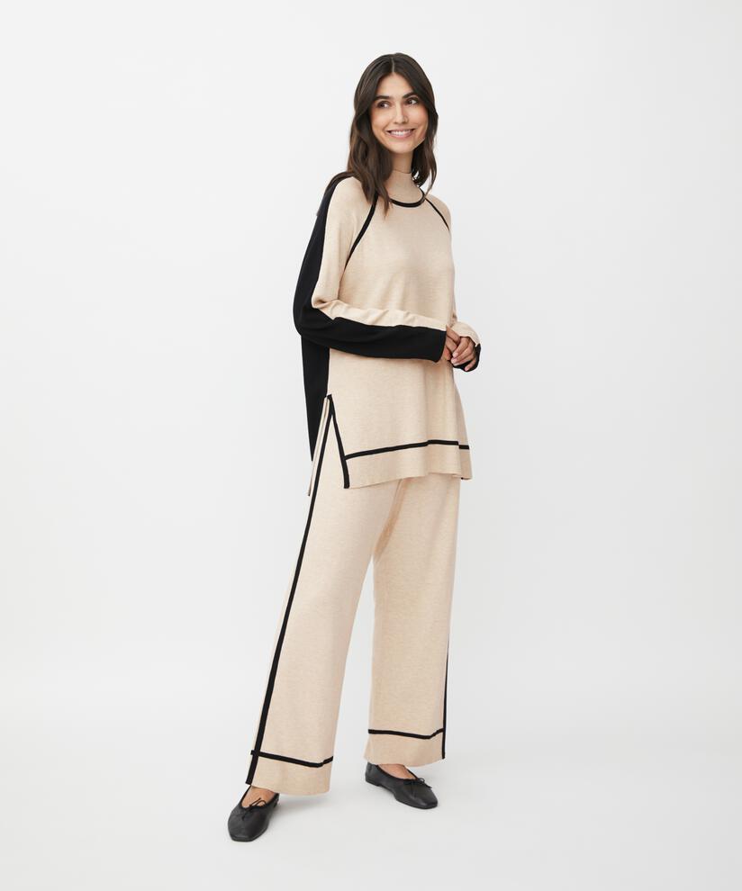 Pexilon Trousers, L beige mel