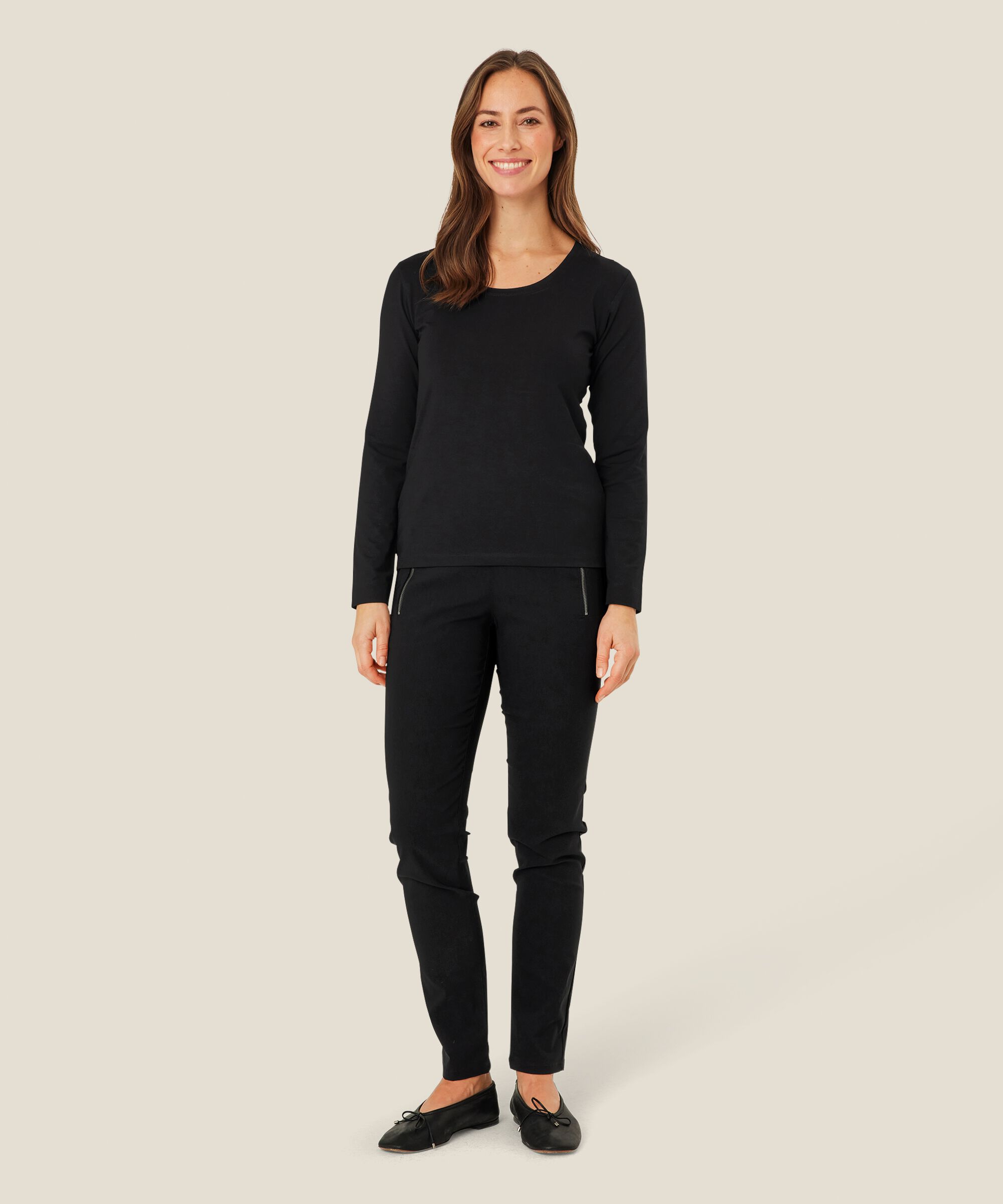 Creama JERSEY Top, Black