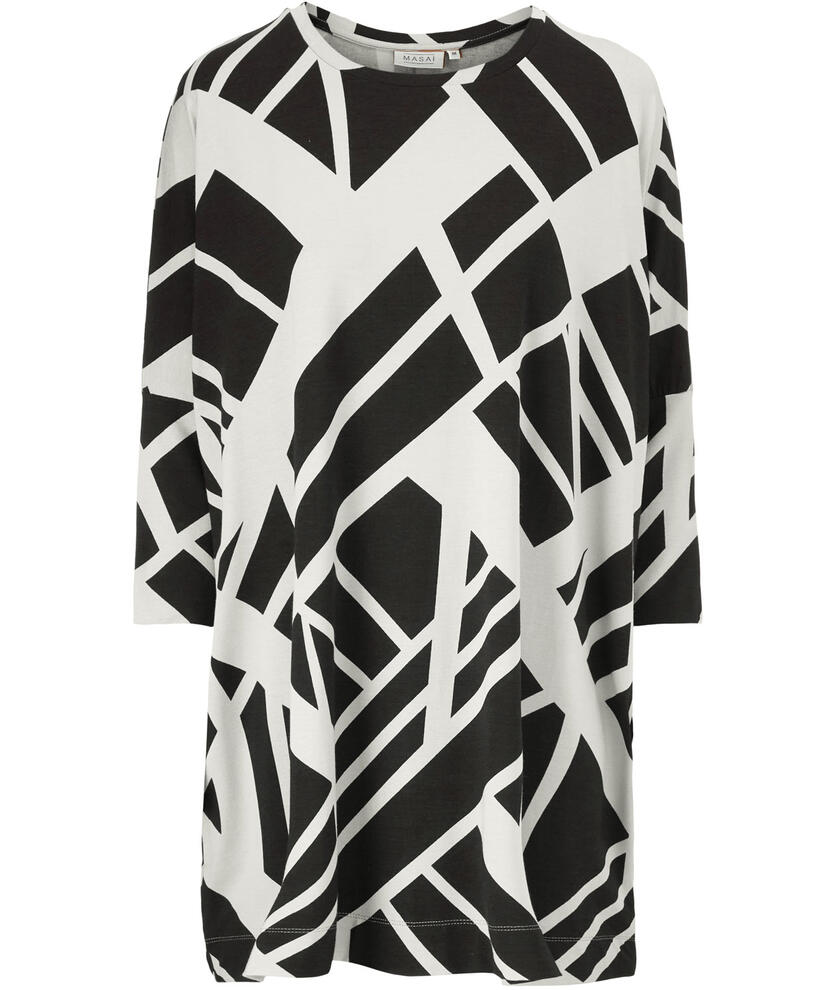 GABINI JERSEY TUNIC, Black