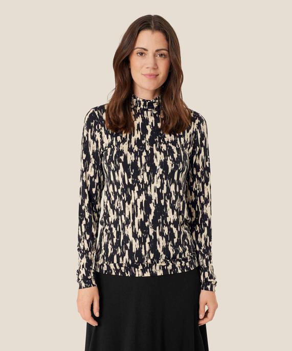 Brooklyn JERSEY Top, Black