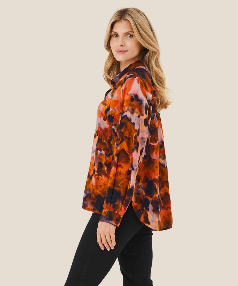 Isela Shirt, Spicy Orange