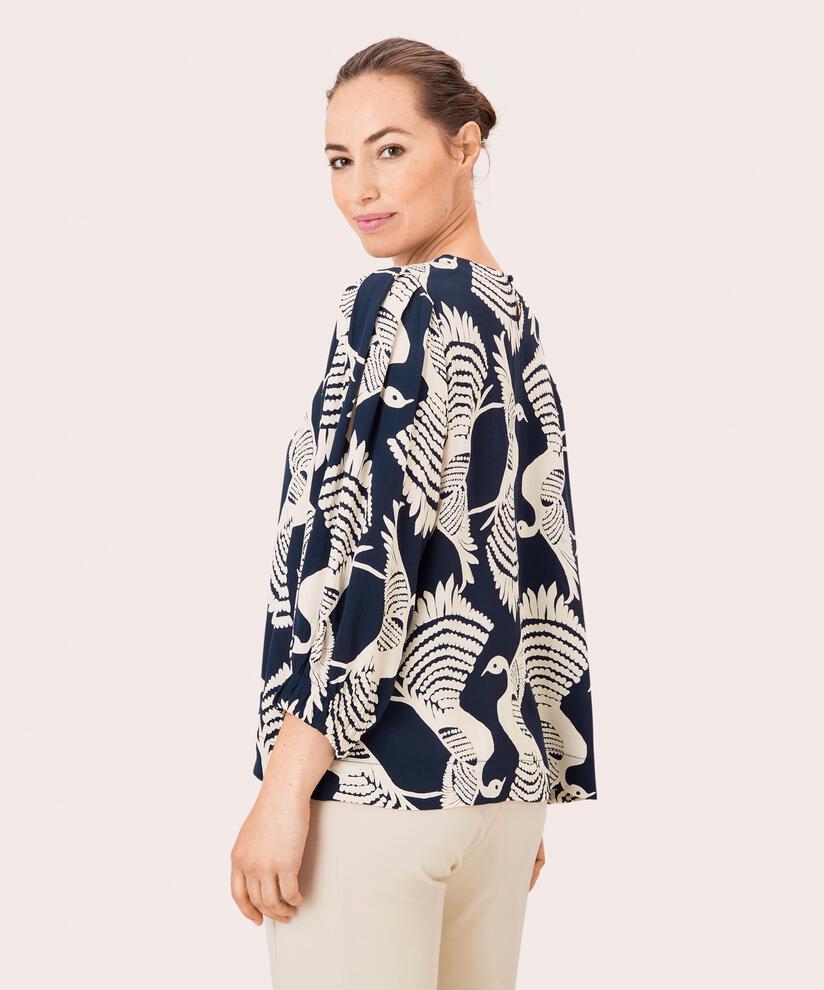 BRISA BLOUSE, Navy Blazer