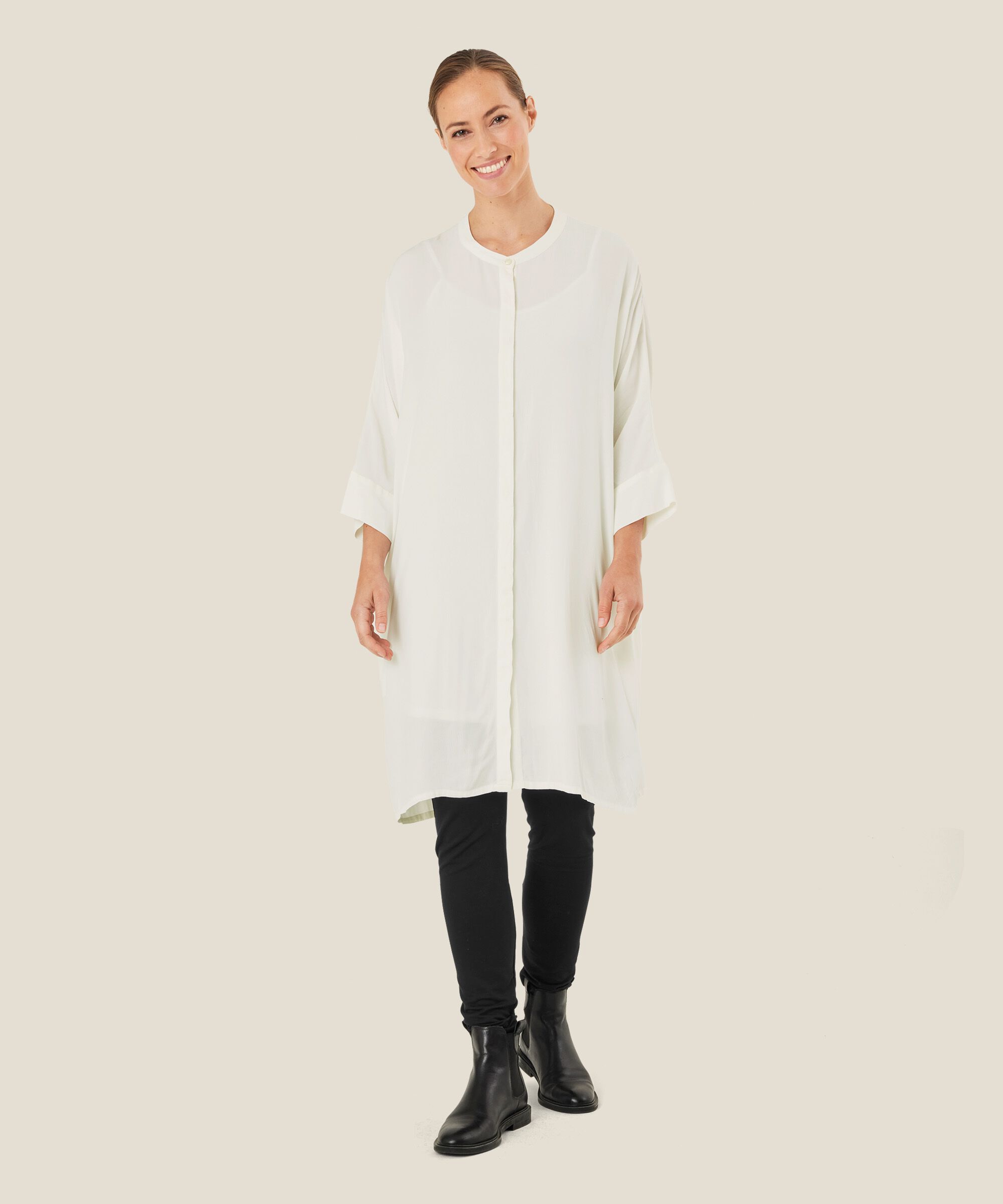 Iosetta Shirt Dress, Cream
