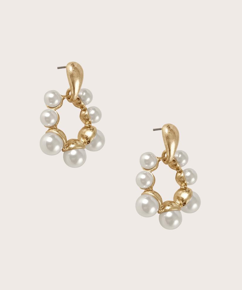 Ruuba Earrings, Whitecap