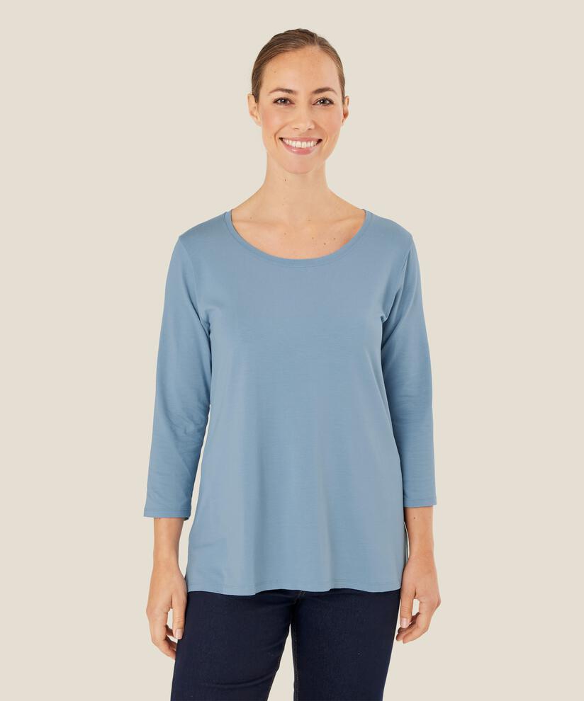 Cecille JERSEY Top, Ashley Blue
