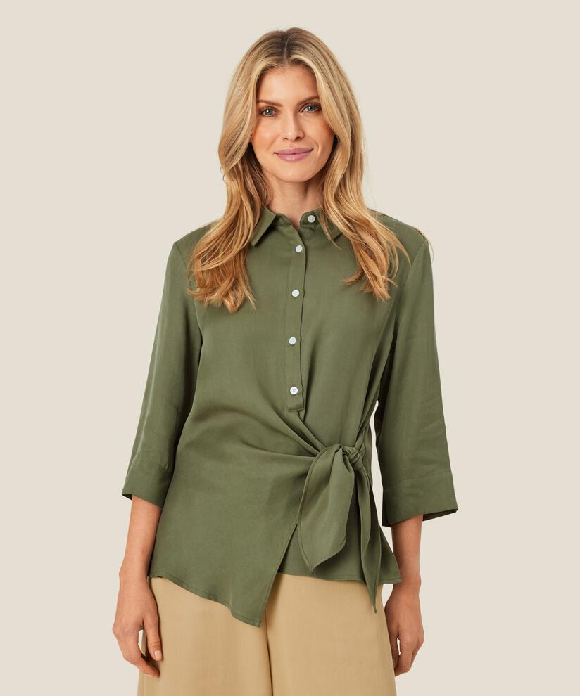 Isalena Shirt, D. Lichen Green