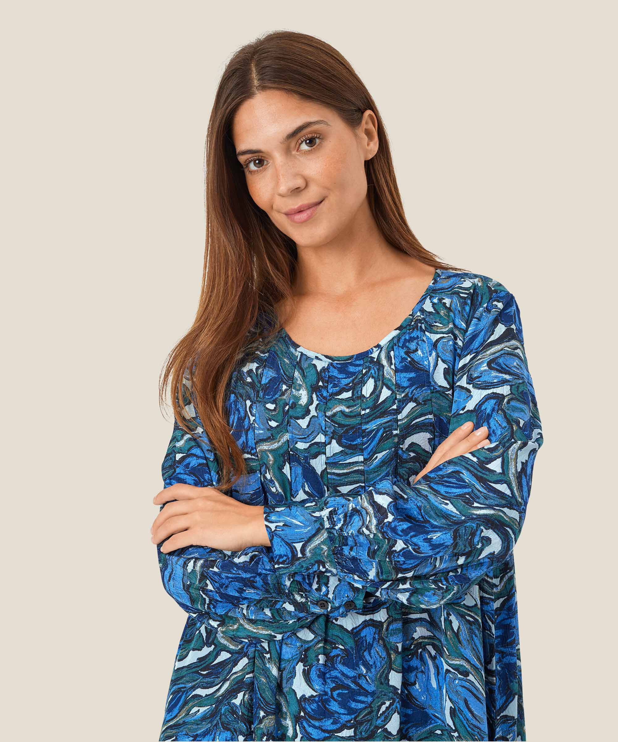 Novalie Dress, Blue Fog