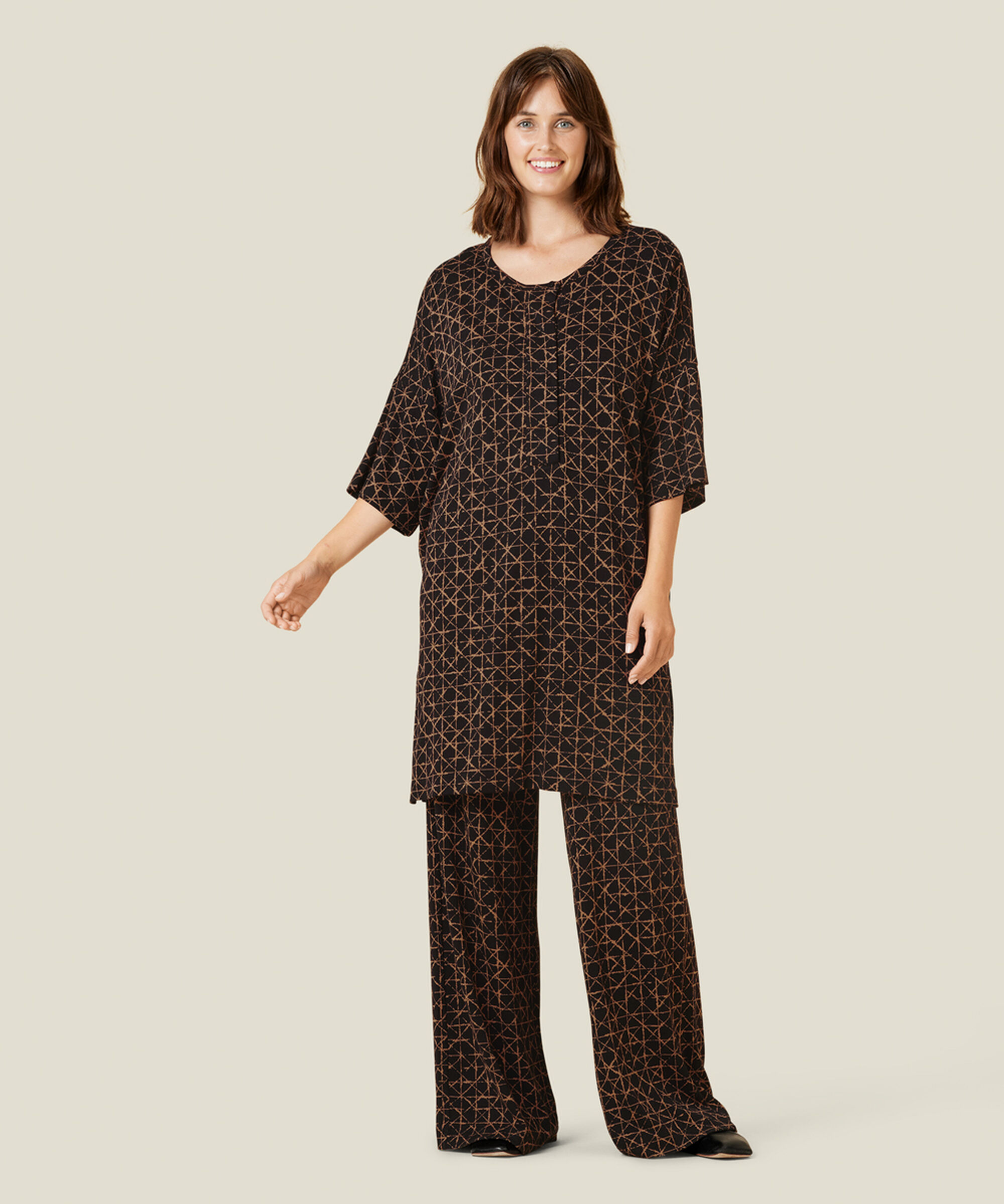 PIRISTA JERSEY TROUSERS, Tobacco Brown