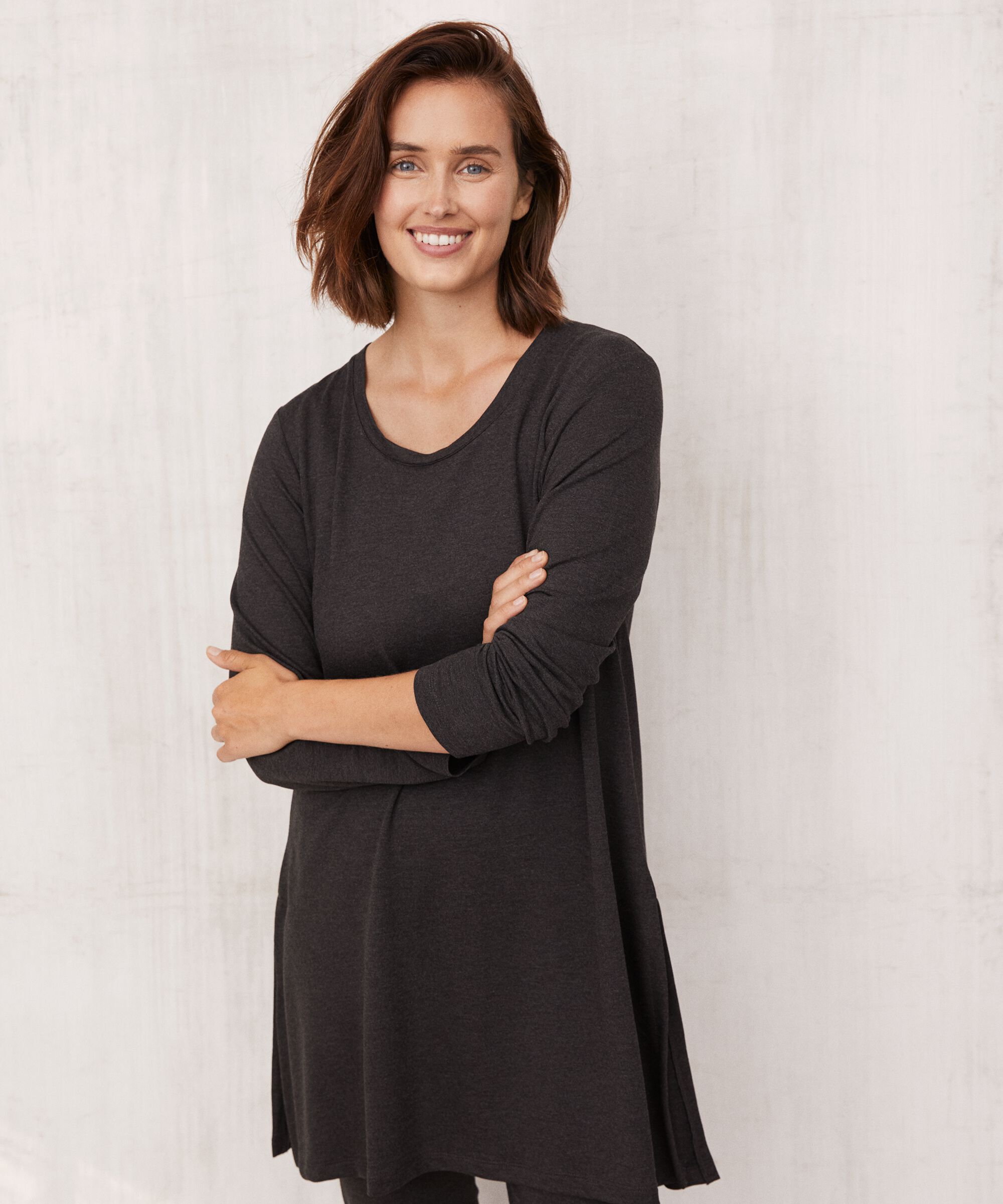 Glowie JERSEY Tunic, D. Grey mel.