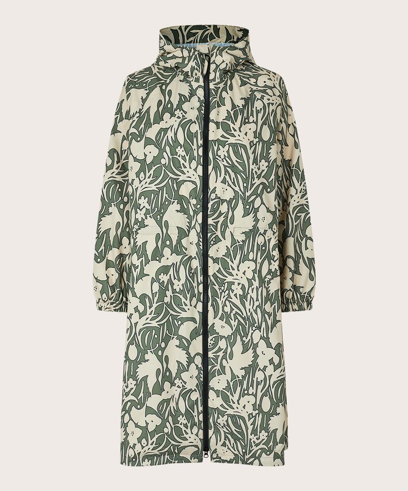 Trina Rain Coat, D. Lichen Green