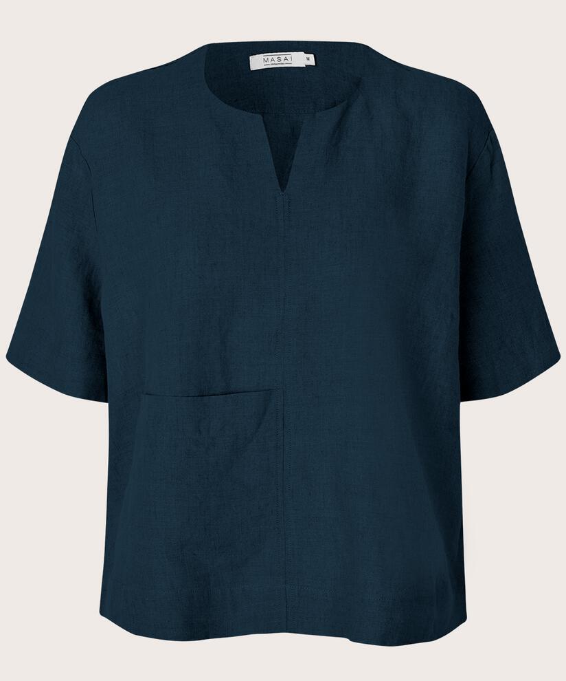 Dolorea Blouse, Navy
