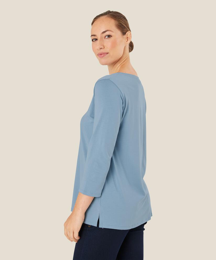 Cecille JERSEY Top, Ashley Blue