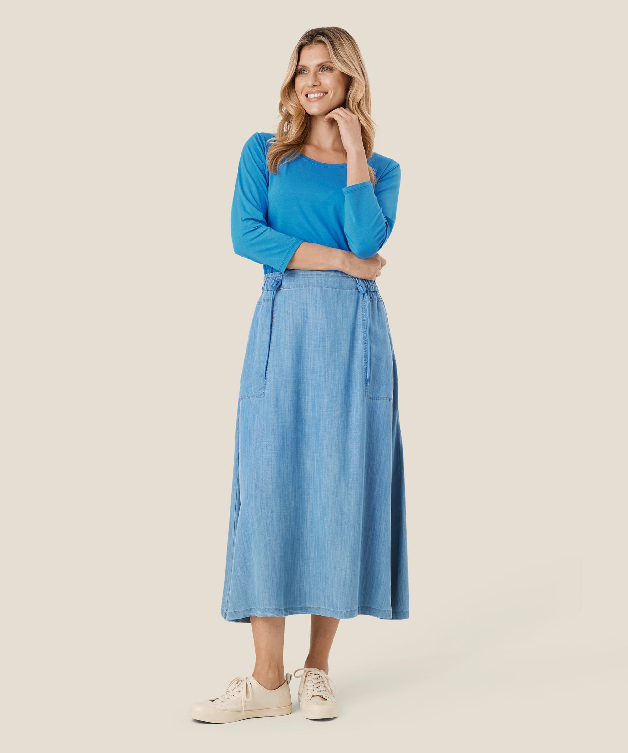 Silje Skirt, Light Denim