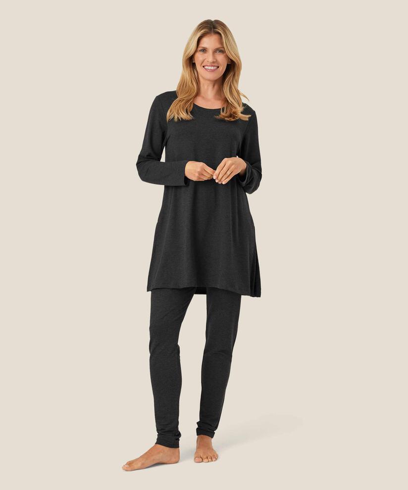 Pio JERSEY Leggings, D. Grey mel.