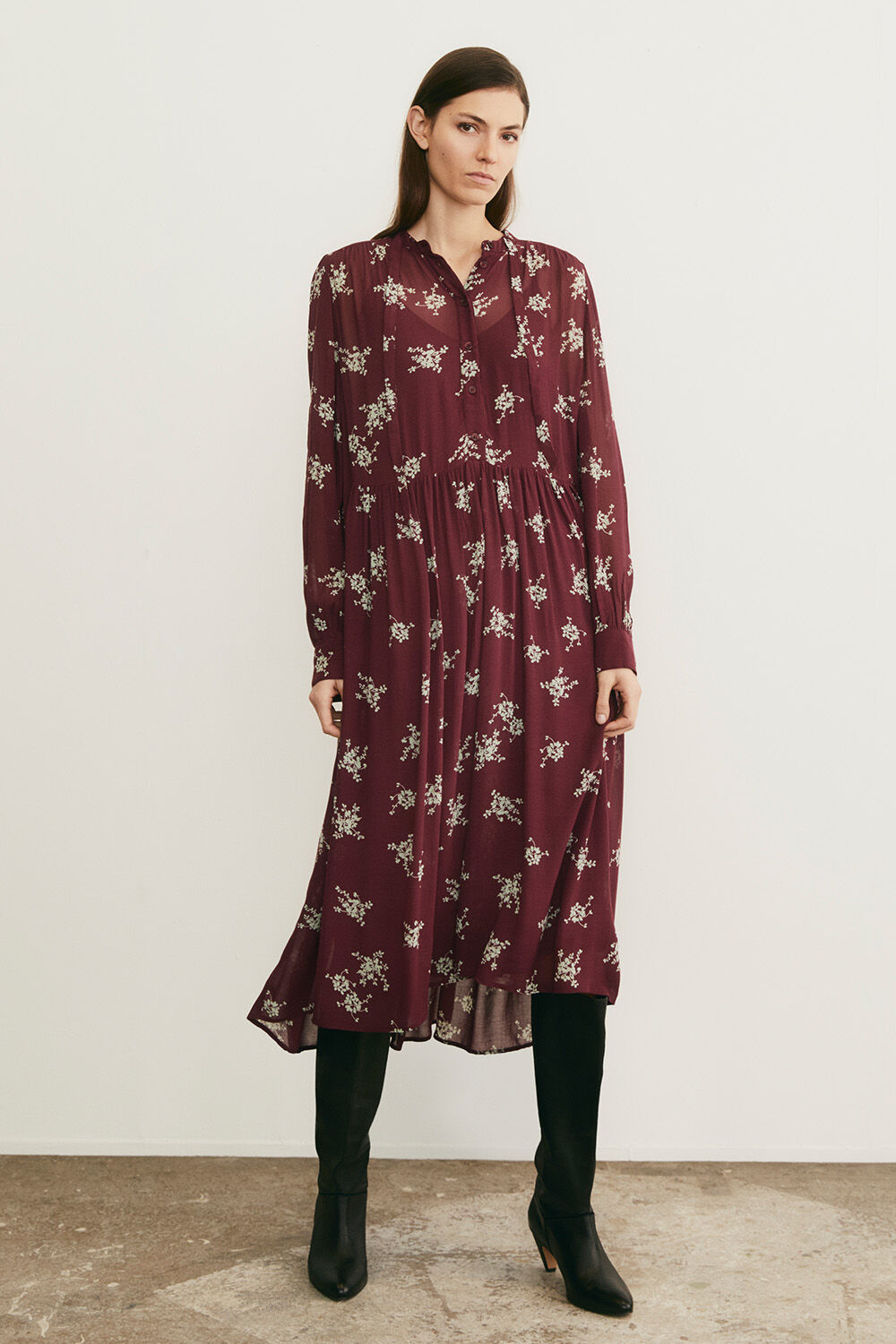 Natria Dress - Fig