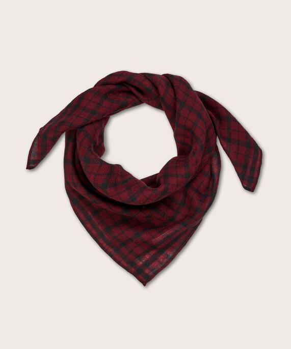Azmira Wool Scarf, Tawny Port