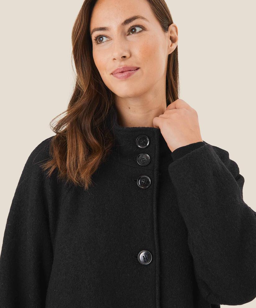 Teresa Wool Coat, Black